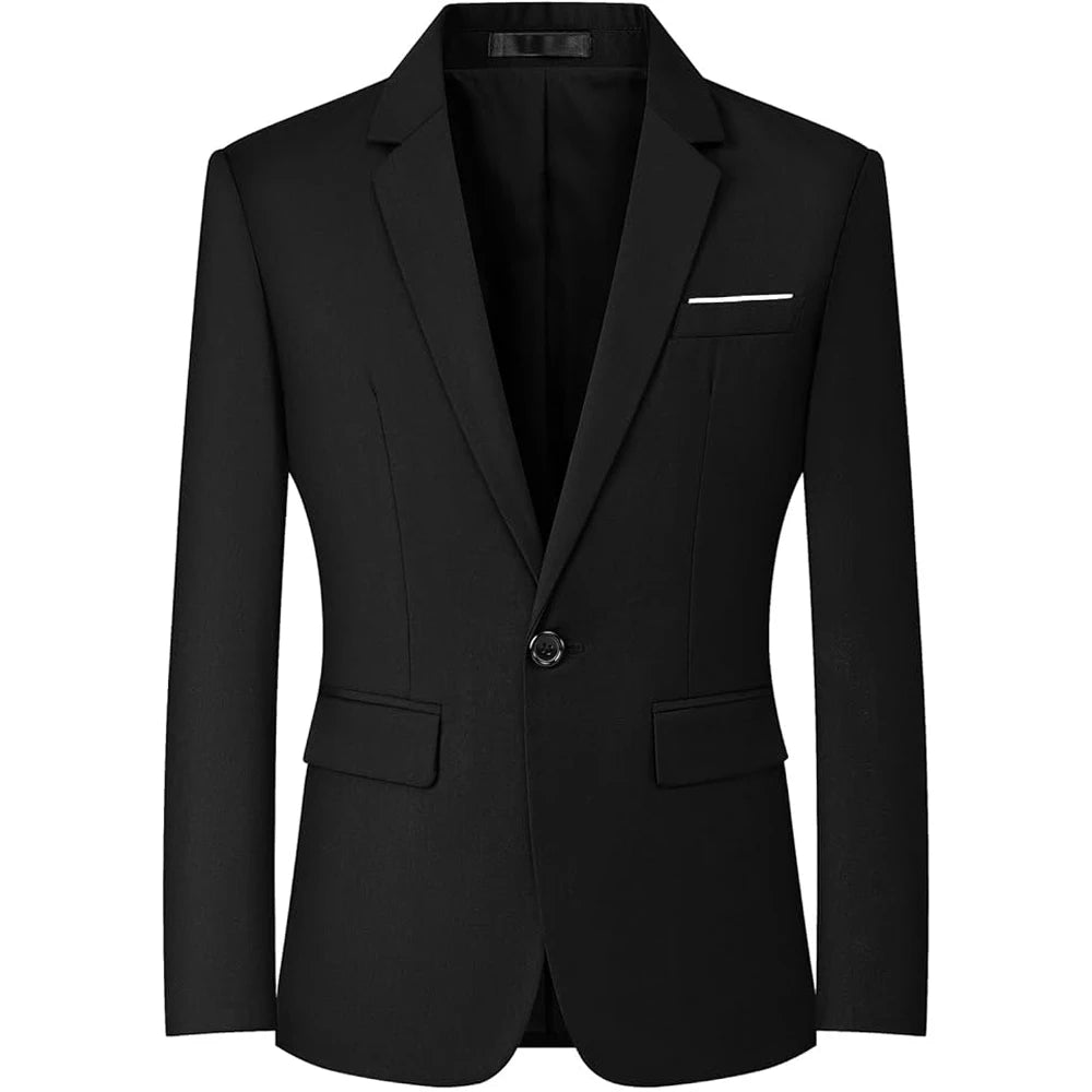 Men Formal Blazers Suit Jackets Stretch Fabric Office Ready Wedding Slim Fit Thin 2025 Men's Casual Sports High Quality