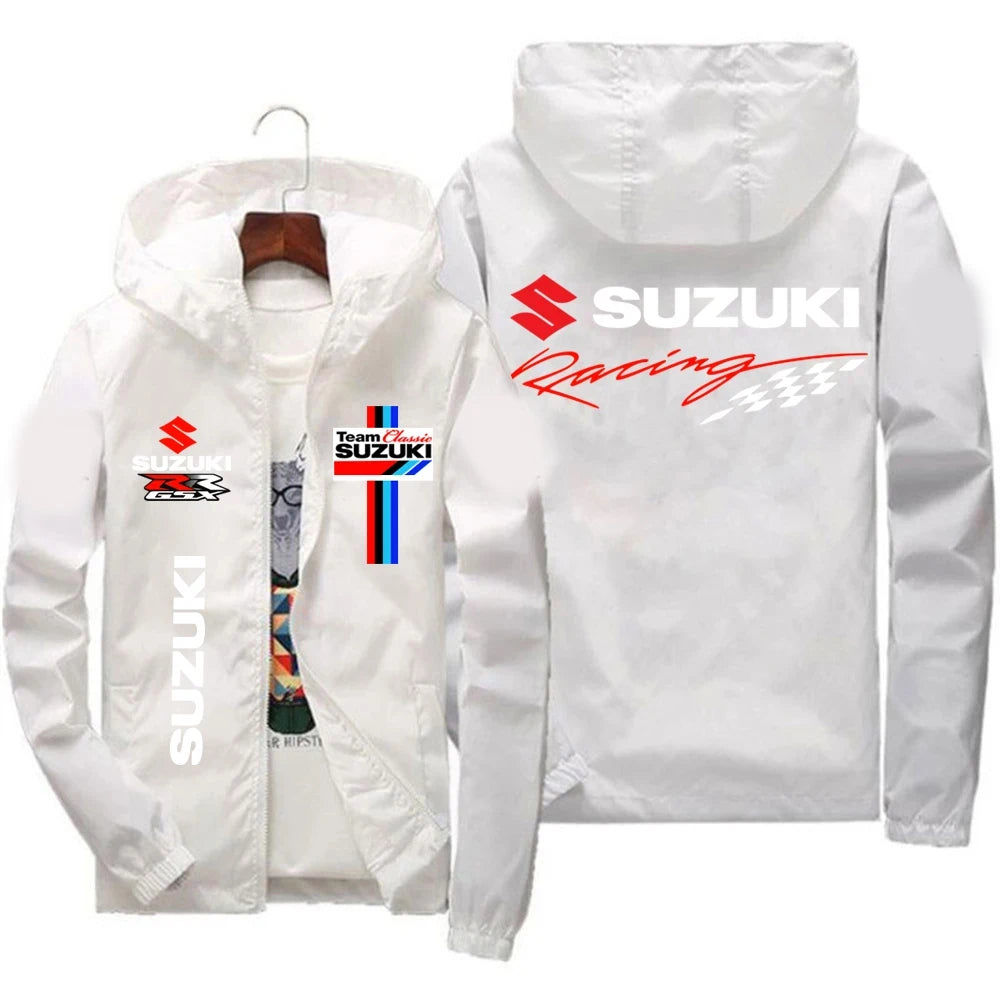 2026 Suzuki Men's Racing Jacket Windproof Casual Fashionable Sportswear Outdoor Spring Autumn Fashion