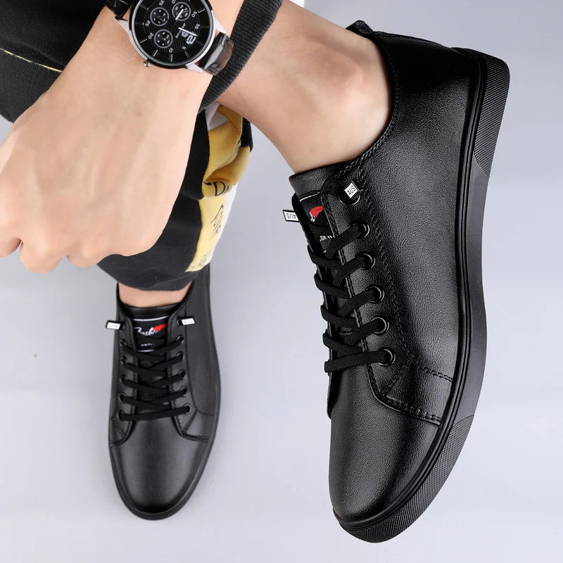 Luxury Brand Men's Shoes New Genuine Leather Handmade Oxford Shoes Outdoor Breathable Men Sneakers Designer Male Casual Shoes