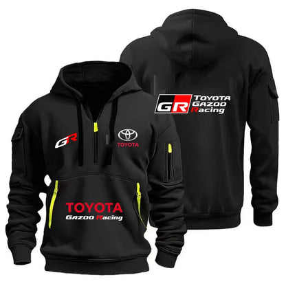 2026 Toyota GAZOO Racing Team Unisex Half-Zip Hooded Shirt Street Casual Sports Fashion Spring Autumn 2026