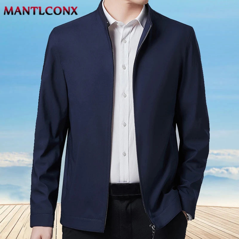 Brand Men's Casual Blazers Business Jacket Autumn Spring Fashion Loose Jacket Men Blazer Khaki Black Office Dress Men's Coat 3XL