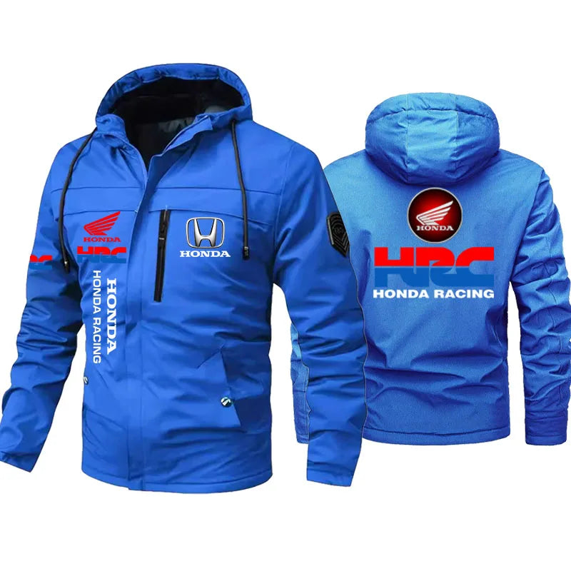 2026 Honda New Logo Men's Motorcycle Jacket, Honda Jacket, Custom Pilot Jacket for Motorcycle Racing Team, Loose Men's Clothing,