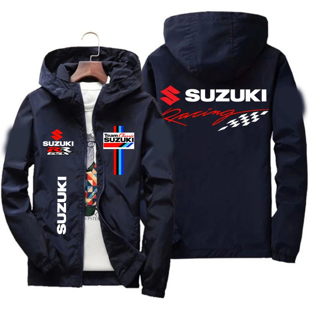 2026 Suzuki Men's Racing Jacket Windproof Casual Fashionable Sportswear Outdoor Spring Autumn Fashion