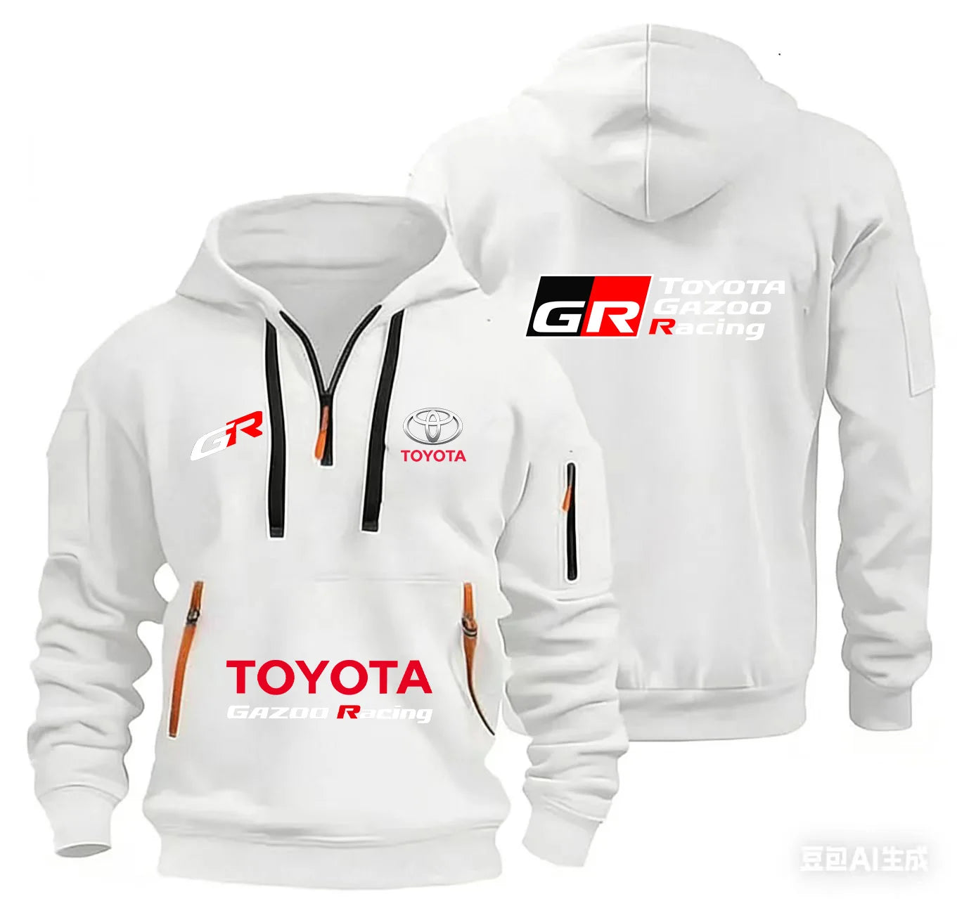 2026 Toyota GAZOO Racing Team Unisex Half-Zip Hooded Shirt Street Casual Sports Fashion Spring Autumn 2026