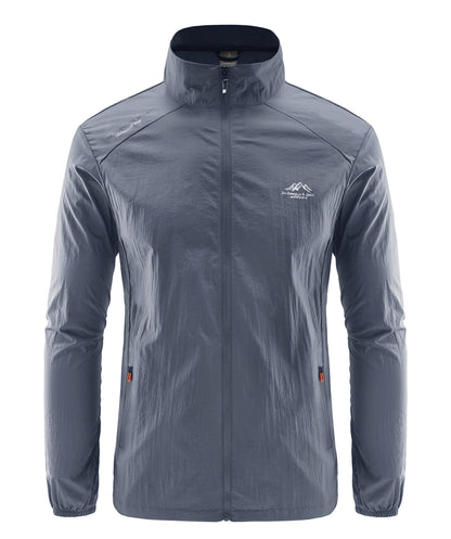 Summer Men's Sun Protection Casual Breathable Sports Windproof Water Resistant Ultrathin Jacket Outdoor Fishing Skin Clothing