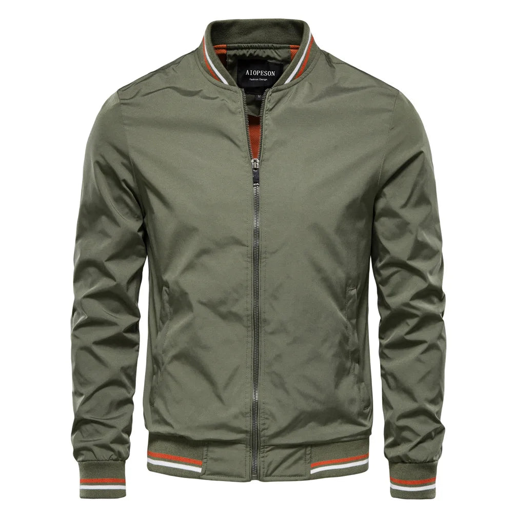 New spring/autumn European-American casual jackets for men, fashionable trendy tops, thin coats, plus sizes up to 5XL.