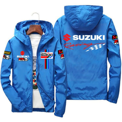 New Suzuki Racing Spring and Autumn Jacket Men's Windproof Windbreaker Casual Fashion Sportswear Outdoor Fashion Couple Jacket