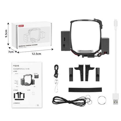 BRDRC Airdrop-system för DJI Mavic Pro/2/3 & Air 2/2S – 500g last, landningsställ