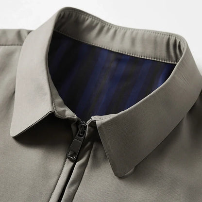 Brand Outerwear & Coats Men Jacket Spring Autumn New Fashion Turn Down Collar Smart Casual Classic Luxury Business Jacket