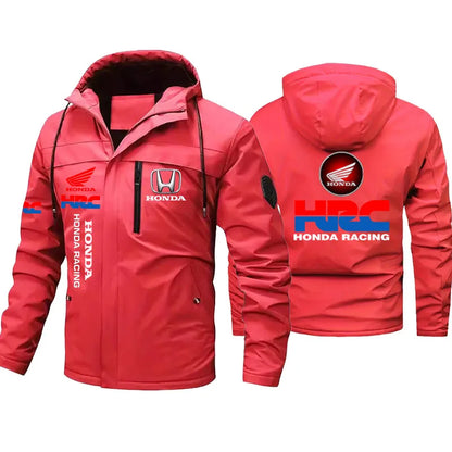 2026 Honda New Logo Men's Motorcycle Jacket, Honda Jacket, Custom Pilot Jacket for Motorcycle Racing Team, Loose Men's Clothing,