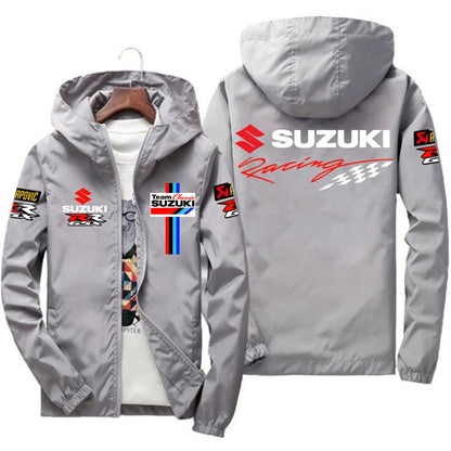 New Suzuki Racing Spring and Autumn Jacket Men's Windproof Windbreaker Casual Fashion Sportswear Outdoor Fashion Couple Jacket