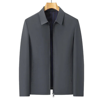 Brand Outerwear & Coats Men Jacket Spring Autumn New Fashion Turn Down Collar Smart Casual Classic Luxury Business Jacket