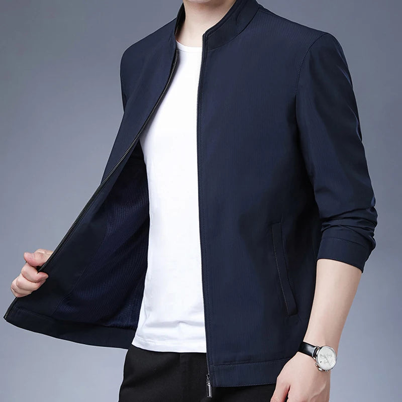 M-XXXL Newest Quality Men's Jacket Coat Men Luxury Thin Jacket Men Business Office Dress Work Coats Male Outerwear Spring Autumn