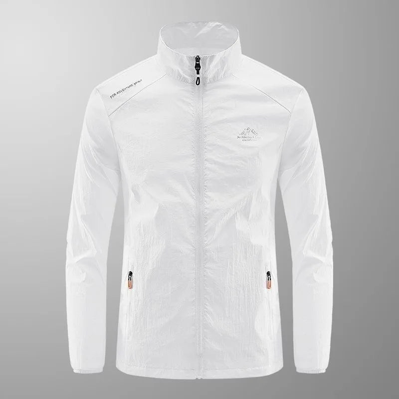 Summer Men's Sun Protection Casual Breathable Sports Windproof Water Resistant Ultrathin Jacket Outdoor Fishing Skin Clothing