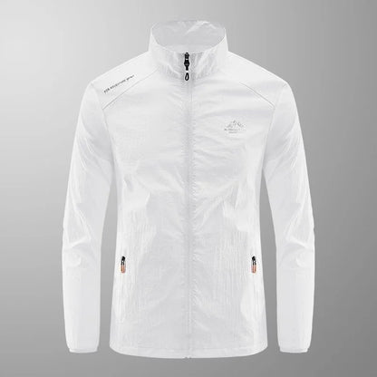 Summer Men's Sun Protection Casual Breathable Sports Windproof Water Resistant Ultrathin Jacket Outdoor Fishing Skin Clothing