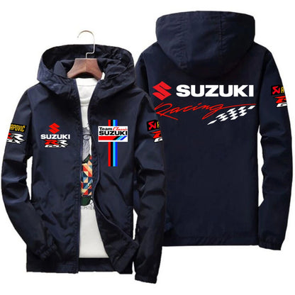 New Suzuki Racing Spring and Autumn Jacket Men's Windproof Windbreaker Casual Fashion Sportswear Outdoor Fashion Couple Jacket