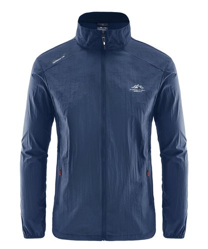 Summer Men's Sun Protection Casual Breathable Sports Windproof Water Resistant Ultrathin Jacket Outdoor Fishing Skin Clothing