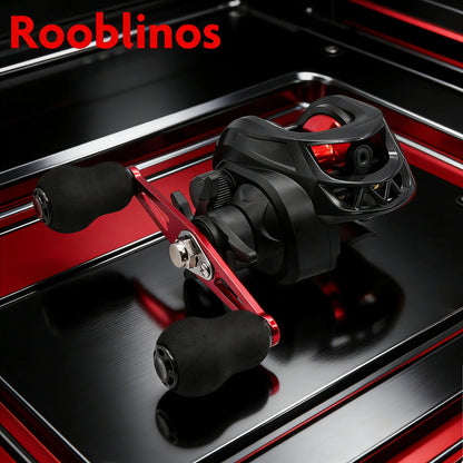 Rooblinos AC Fishing Reel Max Drag 8KG Gear Ratio 7.2:1 Metal Line Cup  Fishing Reel For Freshwater Saltwater baitcasting reel