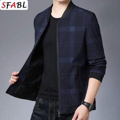 M-XXXL Newest Quality Men's Jacket Coat Men Luxury Thin Jacket Men Business Office Dress Work Coats Male Outerwear Spring Autumn