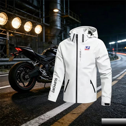 LP SUPPORT Spring/Summer Outdoor Jacket - Men's Quick-Drying Windproof and Waterproof Three-in-One Cap - Detachable Jacket, Suit