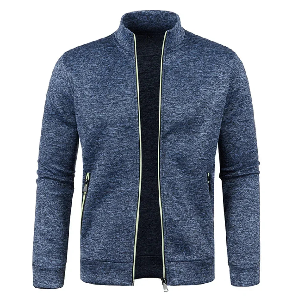 New Mens Hoodies Sweatshirts Zipper Cardigan Jacket Men Sports Autumn Long Sleeved Sweatshirt For Male