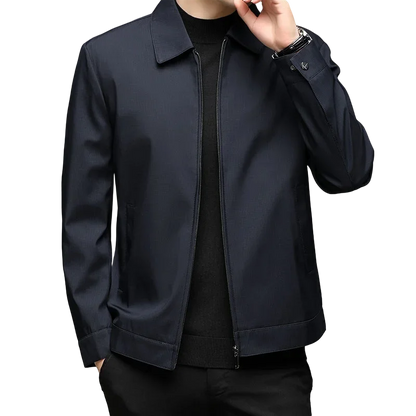 Stand Collar fashion Jacket Coats Men High Quality Fashion Business Spring Autumn Simple Solid Jackets Cloting Casual Jacket