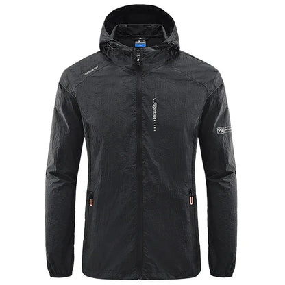 Summer Sun Protection Cycling Jackets Men Hooded Casual Camping Hiking Fishing Coats Outdoor Quick-Dry Performance Men Clothing