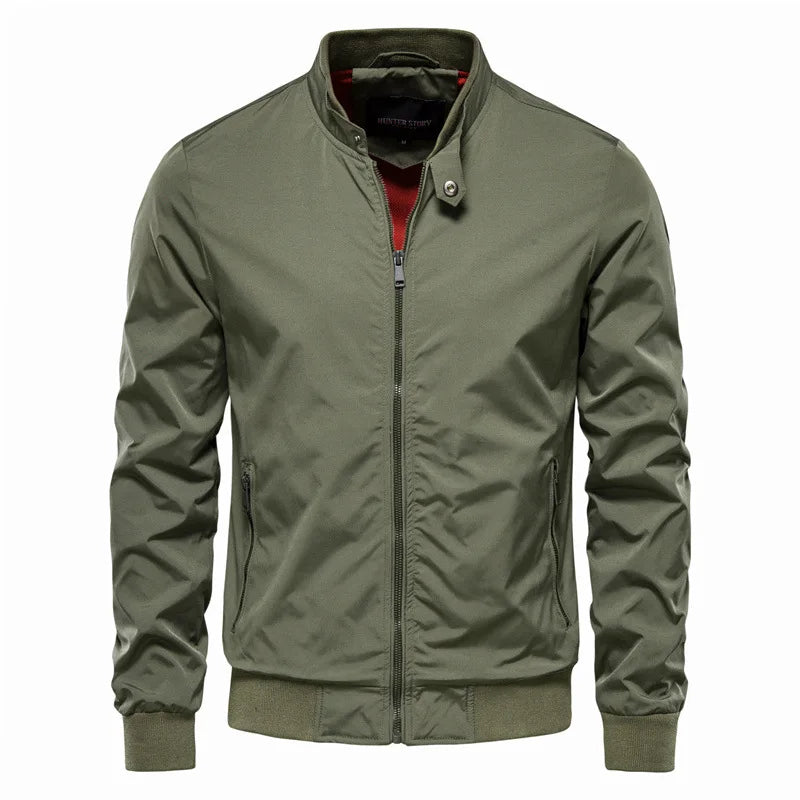 New spring/autumn European-American casual jackets for men, fashionable trendy tops, thin coats, plus sizes up to 5XL.