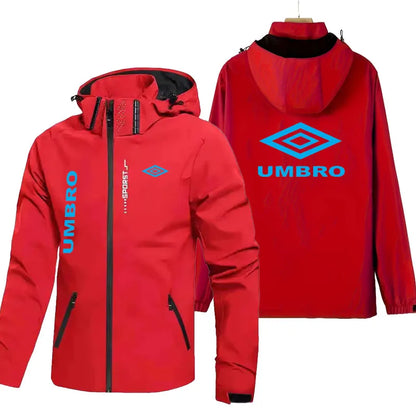 UMBRO Waterproof and Windproof Jacket for Men (2026 New Model) -Hat detachable -Outdoor Mountaineering and Travel Jacket for Men