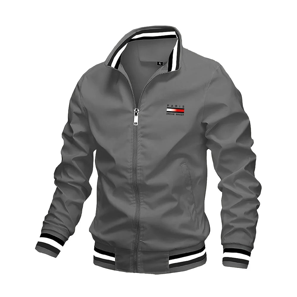 Men's Jackets Oversized Spring Autumn Stand Collar Zipper Outdoor Coat Tops Baseball Bomber Varsity Jackets Man Designer Clothes