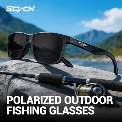Scvcn UV400 Polarized Sunglasses Anti Glare Comfortable Sun Glasses for Outdoor Driving Fishing Hiking Cycling Men Women