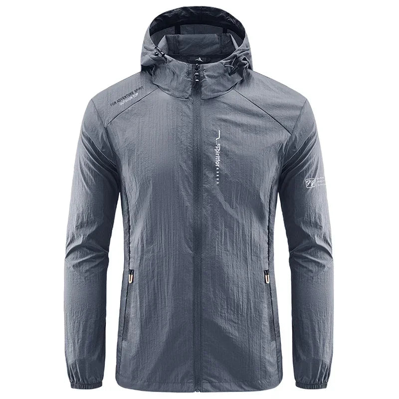 Summer Sun Protection Cycling Jackets Men Hooded Casual Camping Hiking Fishing Coats Outdoor Quick-Dry Performance Men Clothing