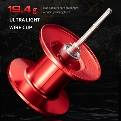 Rooblinos AC Fishing Reel Max Drag 8KG Gear Ratio 7.2:1 Metal Line Cup  Fishing Reel For Freshwater Saltwater baitcasting reel