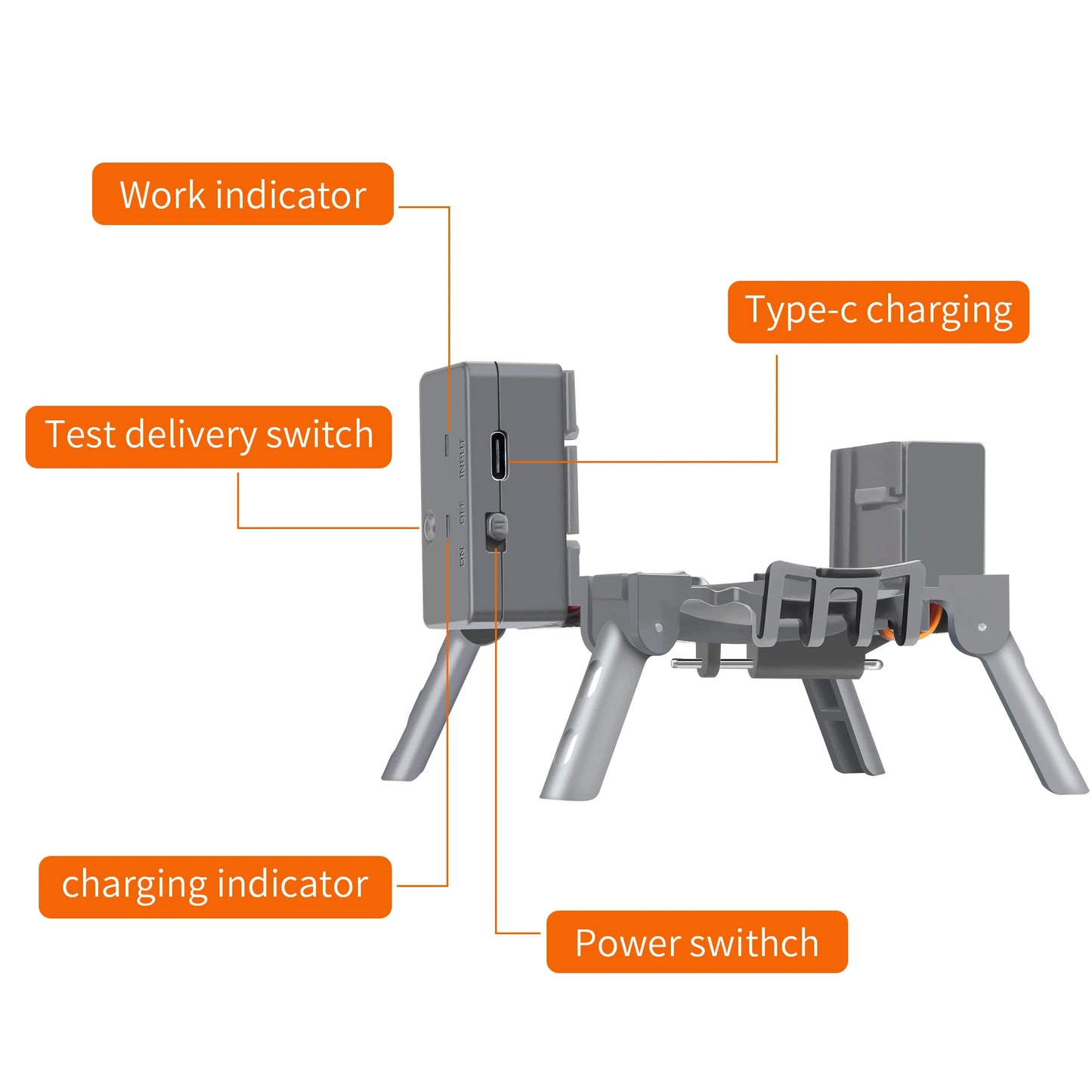 Airdrop-system för DJI Air 3S & Air 3 – 500g last, 200 kast, bröllop & frieri