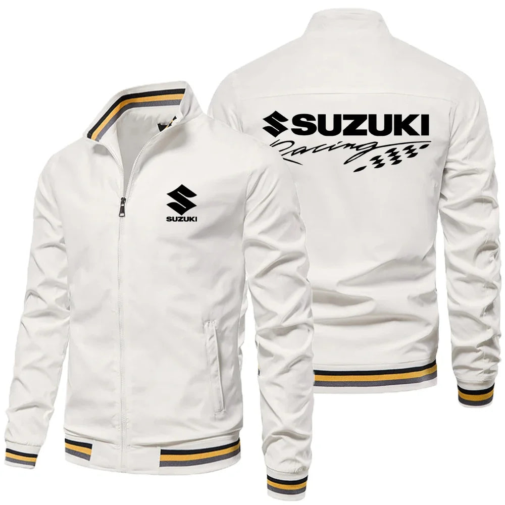 Suzuki GSX  Motorcycle Men's Jacket Oversized Casual Sports Coat for Spring Autumn New 2026 Male Clothing