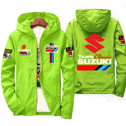 New Suzuki Racing Spring and Autumn Jacket Men's Windproof Windbreaker Casual Fashion Sportswear Outdoor Fashion Couple Jacket