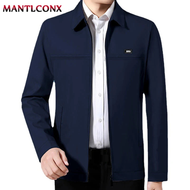Brand Men's Casual Blazers Business Jacket Autumn Spring Fashion Loose Jacket Men Blazer Khaki Black Office Dress Men's Coat 3XL