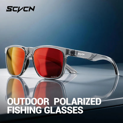 Scvcn UV400 Polarized Sunglasses Anti Glare Comfortable Sun Glasses for Outdoor Driving Fishing Hiking Cycling Men Women