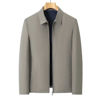 Brand Outerwear & Coats Men Jacket Spring Autumn New Fashion Turn Down Collar Smart Casual Classic Luxury Business Jacket
