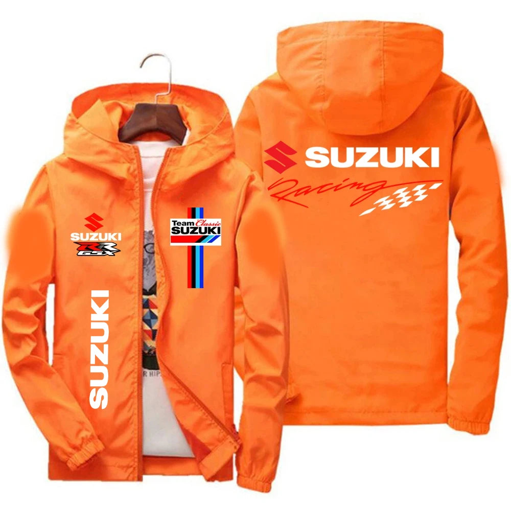 2026 Suzuki Men's Racing Jacket Windproof Casual Fashionable Sportswear Outdoor Spring Autumn Fashion