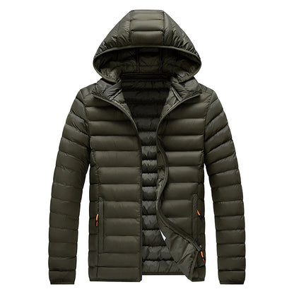 8XL Men New Autumn Winter Warm Waterproof Parkas Jacket Coat Mens Hooded Casual Outwear Detachable Hat Outfits Parkas Coat Male