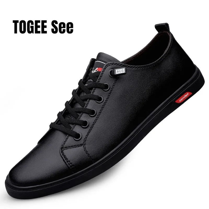 Luxury Brand Men's Shoes New Genuine Leather Handmade Oxford Shoes Outdoor Breathable Men Sneakers Designer Male Casual Shoes