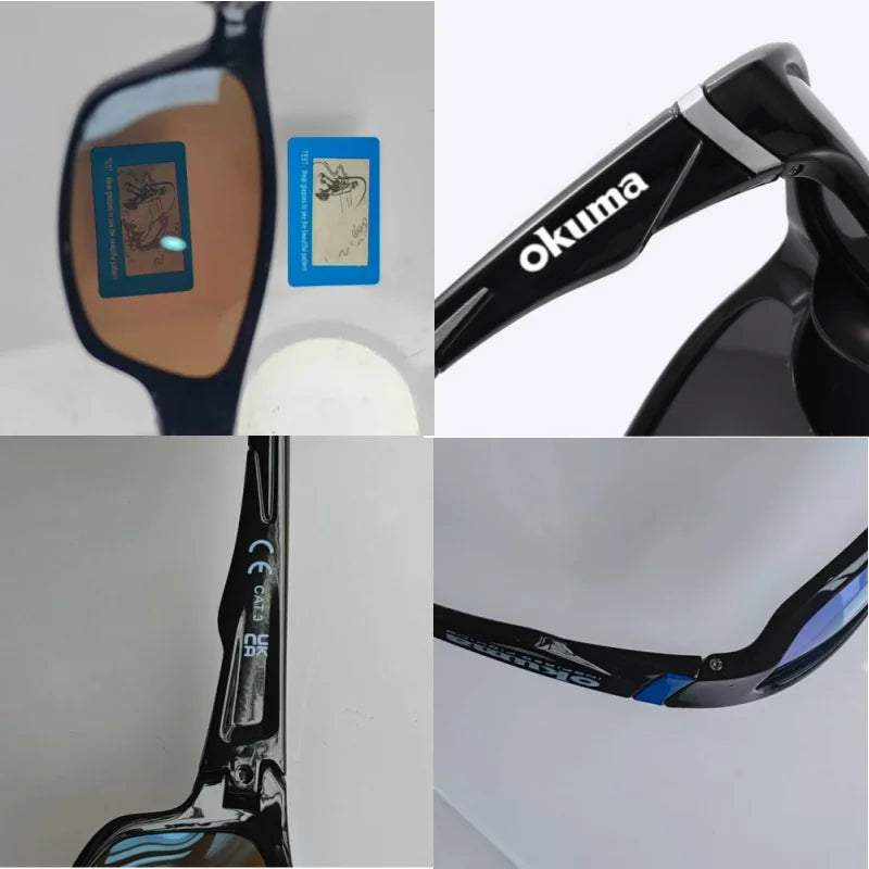 Okuma Fashionable Polarized Glasses, UV400 Anti Stray Light, Suitable for Outdoor Cycling, Driving, Fishing, Etc