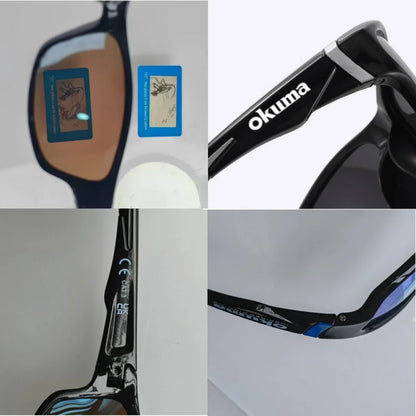 Okuma Fashionable Polarized Glasses, UV400 Anti Stray Light, Suitable for Outdoor Cycling, Driving, Fishing, Etc