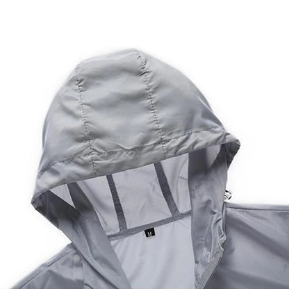 UPF50+ Summer Sun Protection Clothing Men's Casual Waterproof Quick-drying Bicycle Hooded Jacket Hiking Thin Skin Windbreaker