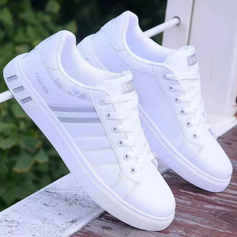 Men's Low-Top Skateboarding Sneakers - Breathable Synthetic Upper, Durable Pvc Sole, Round Toe Design, Suitable for Casual and Formal Wear Skateboard Shoes, Casual Shoes, Stylish Lace-Up Design, Equipped with Comfortable Fabric Insoles.