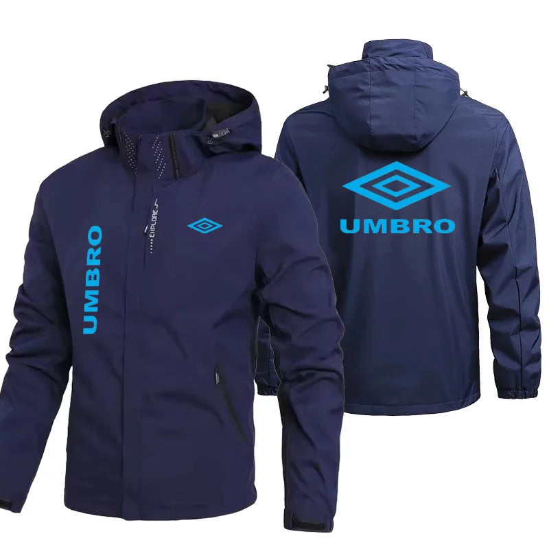 UMBRO Waterproof and Windproof Jacket for Men (2026 New Model) -Hat detachable -Outdoor Mountaineering and Travel Jacket for Men