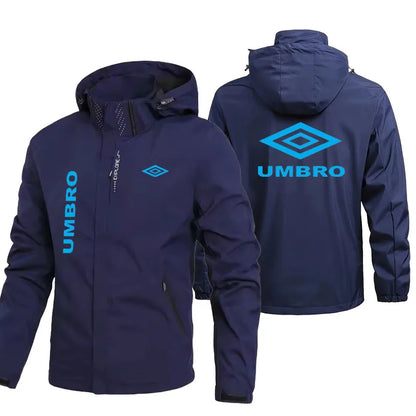 UMBRO Waterproof and Windproof Jacket for Men (2026 New Model) -Hat detachable -Outdoor Mountaineering and Travel Jacket for Men