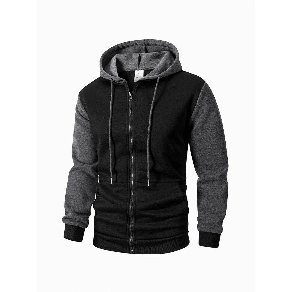 Autumn Men's Hoodies Jackets Long Sleeve Sweatshirt Oversized Hoodie Zip Up Jackets Male Hoodies Casual Jacket Sportswear
