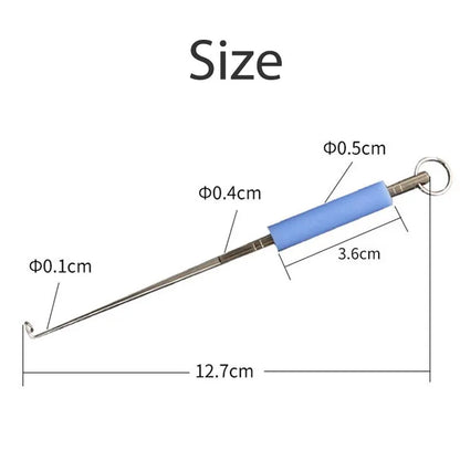 Fishing Hook Remover 2Pcs Stainless Steel Fishhook Dehooker Hook Detacher Extractor Rapid Decoupling Fishing Tools